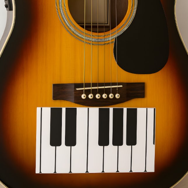 Piano keyboard black and white jumbo novelty keys sticker (Creator Uploaded)