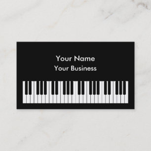 Piano Keyboard Business Card Template