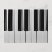 Piano Keyboard Custom Postcard