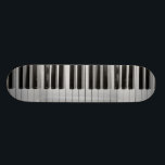 Piano Keyboard Custom Skateboard<br><div class="desc">Whether you are a piano virtuoso or someone who can barely play Chopsticks, you are sure to love this black and white Piano Keyboard Custom Skateboard.</div>