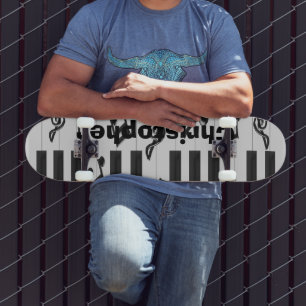 Piano Keyboard Design Skateboard