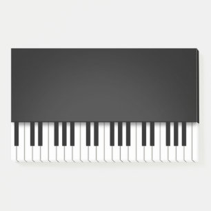 Piano Keyboard Fun Black Music Notes
