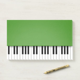 Piano Keyboard Fun Green Music Post-it Notes
