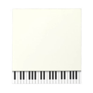 Piano Keyboard Fun Ivory 5.5x6 Music Notepad