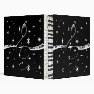 Piano Keyboard & G-Clef Binder