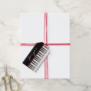 Piano Keyboard Gift Tags