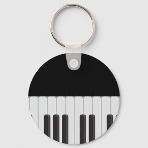 Piano keyboard keychain