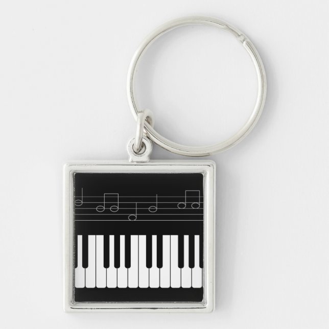 Piano keyboard keychain (Front)