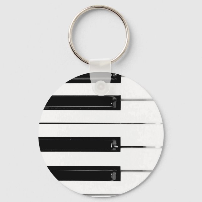 Piano Keyboard Keys Keychain (Front)