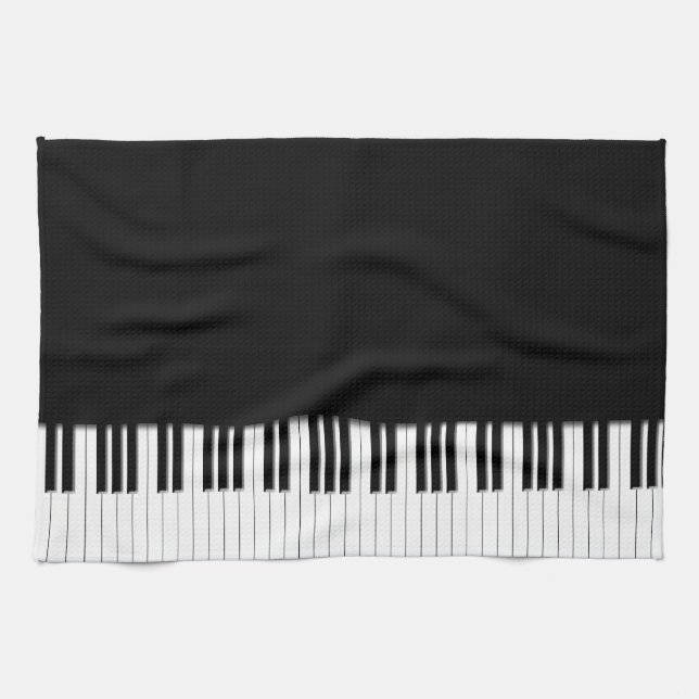 Piano Keyboard Keys Kitchen Towel (Horizontal)