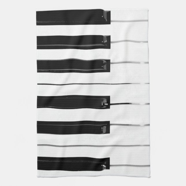 Piano Keyboard Keys Kitchen Towel (Vertical)