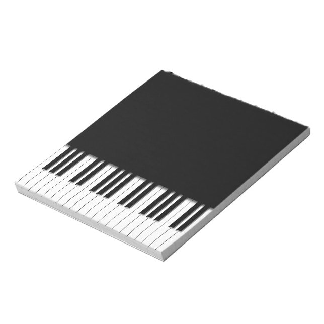 Piano Keyboard Keys Notepad (Rotated)