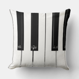 Piano Keyboard Keys Throw Pillow