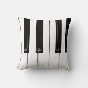 Piano Keyboard Keys Throw Pillow