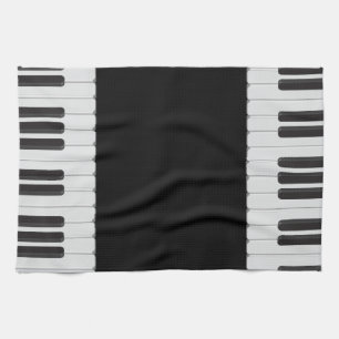 Piano keyboard kitchen towel
