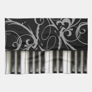 Piano Keyboard Kitchen Towel