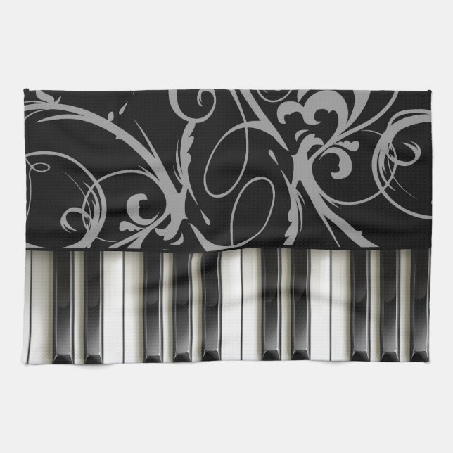 Piano Keyboard Kitchen Towel (Horizontal)