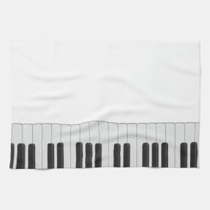 Piano keyboard kitchen towel
