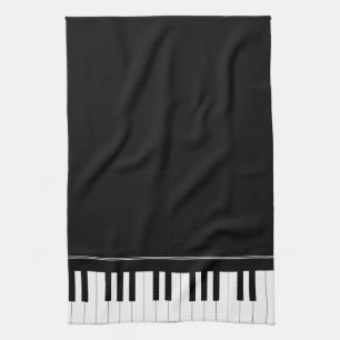 Piano keyboard kitchen towel