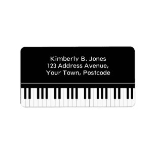 Piano keyboard label