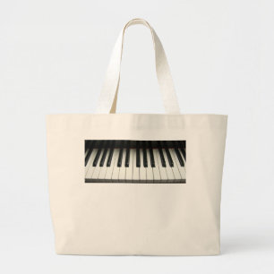 Piano Keyboard Large Tote Bag