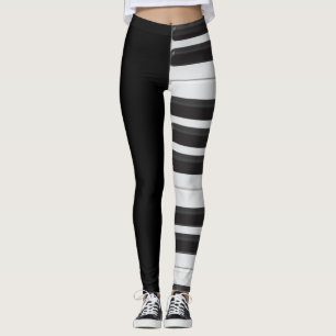 Piano keyboard leggings