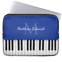 Piano Keyboard Monogrammed Personalized Royal Blue