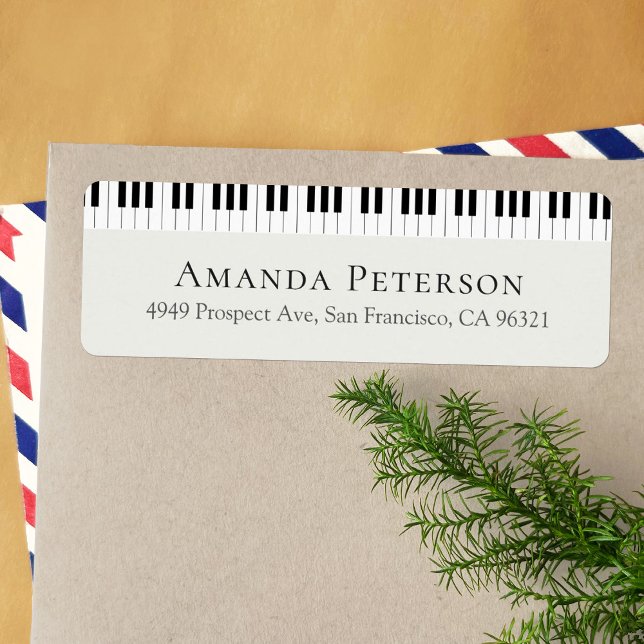 Piano Keyboard Motif Pianist Return Address (Creator Uploaded)