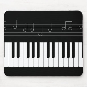 Piano keyboard mouse pad