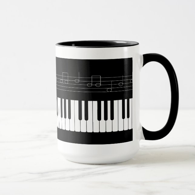 Piano keyboard mug (Right)