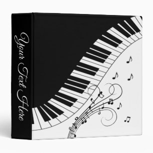 Piano Keyboard Music Design Binder