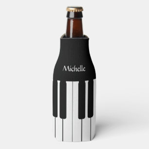 Piano Keyboard Music Personalized Bottle Cooler