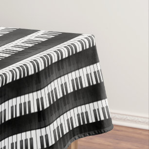 Piano Keyboard Musical Design Tablecloth