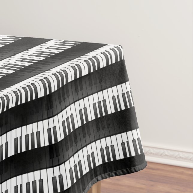 Piano Keyboard Musical Design Tablecloth (In Situ)