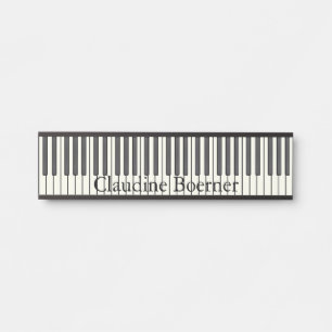 Piano Keyboard Name Plate 