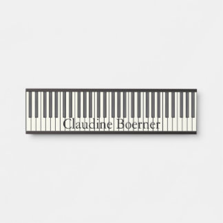 Piano Keyboard Name Plate 