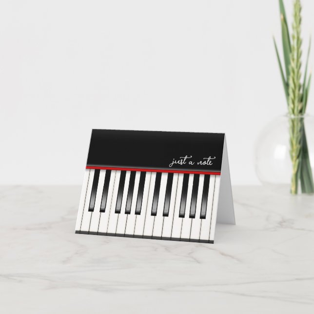 Piano Keyboard  Note Card (Front)