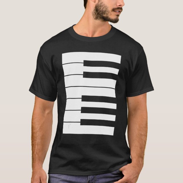 Piano keyboard octave perfect it outfit for pianis T-Shirt (Front)