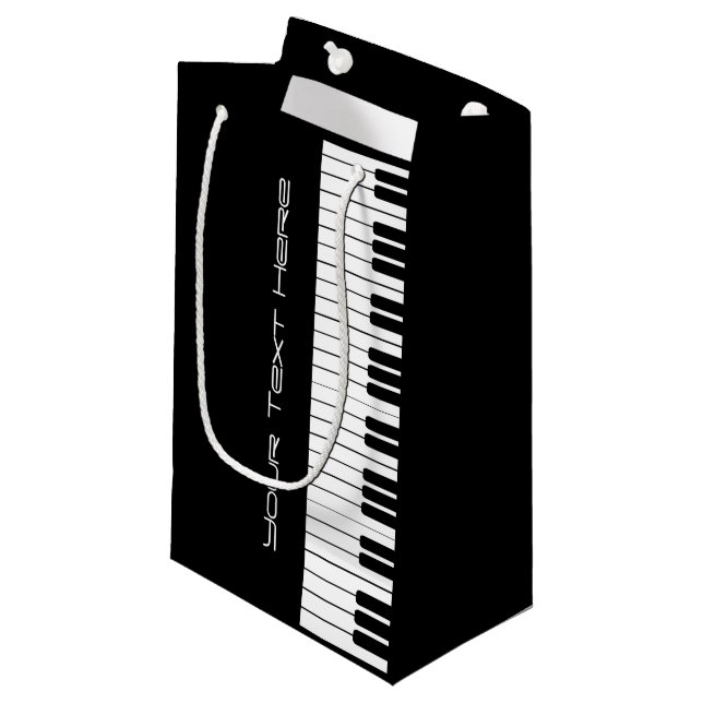 Piano Keyboard Organ Small Gift Bag (Front Angled)