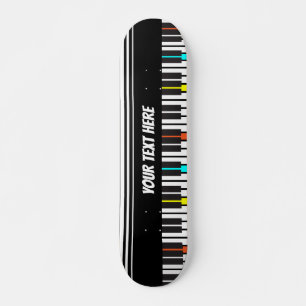 Piano Keyboard Personalized Musician's Skateboard