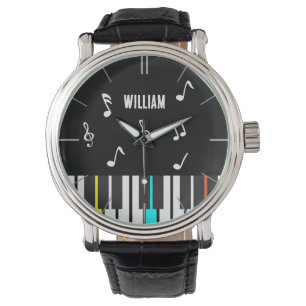 Piano Keyboard Personalized Musician's Watch