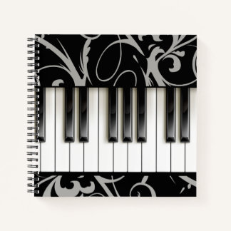 Piano Keyboard Pianist Music Instrument Teacher Notebook