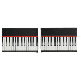 Piano Keyboard  Pillowcase