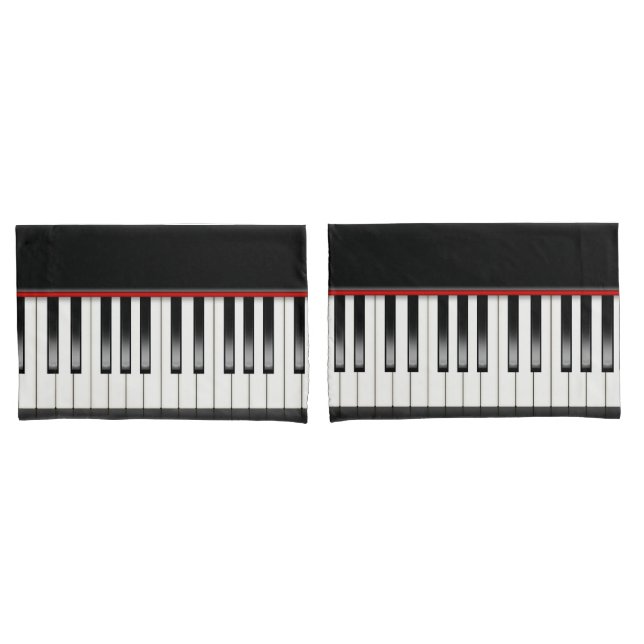Piano Keyboard  Pillowcase (Front-Set)