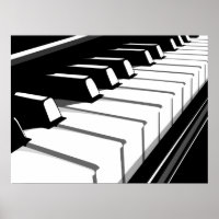 Piano Keyboard Pop Art