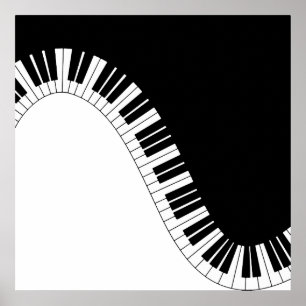 Piano Keyboard Poster