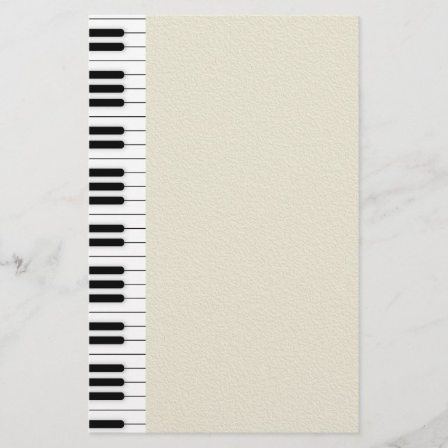 Piano keyboard stationery (Front)