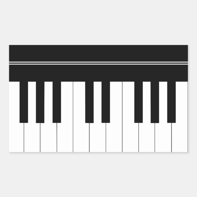 Piano keyboard sticker (Front)