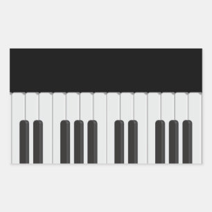 Piano keyboard sticker