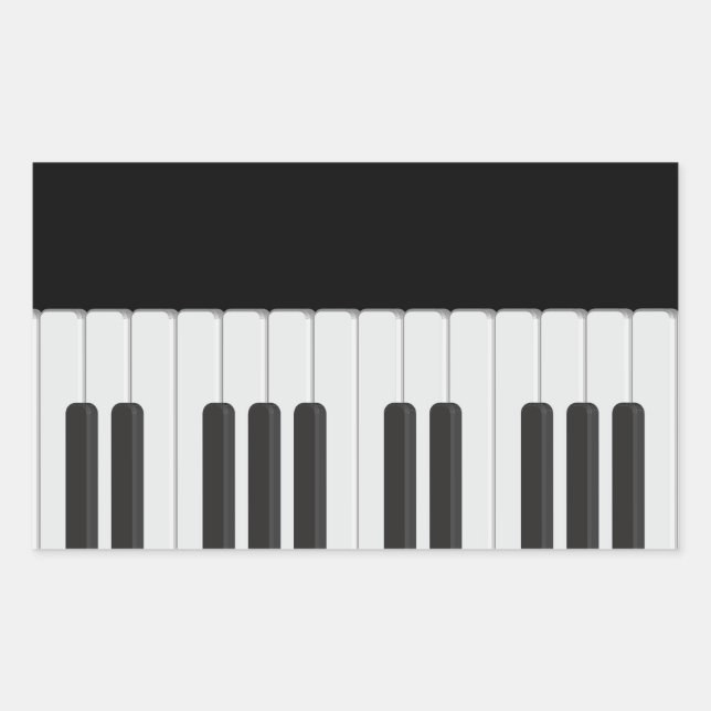 Piano keyboard sticker (Front)